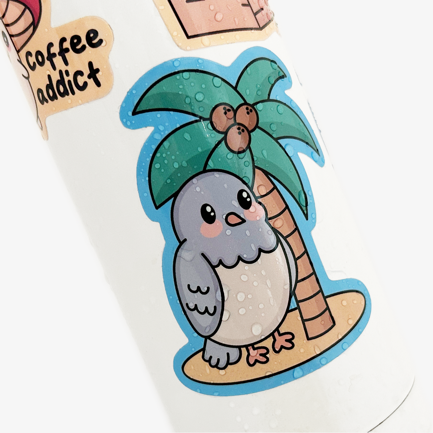 Birdie On The Island Vinyl Sticker