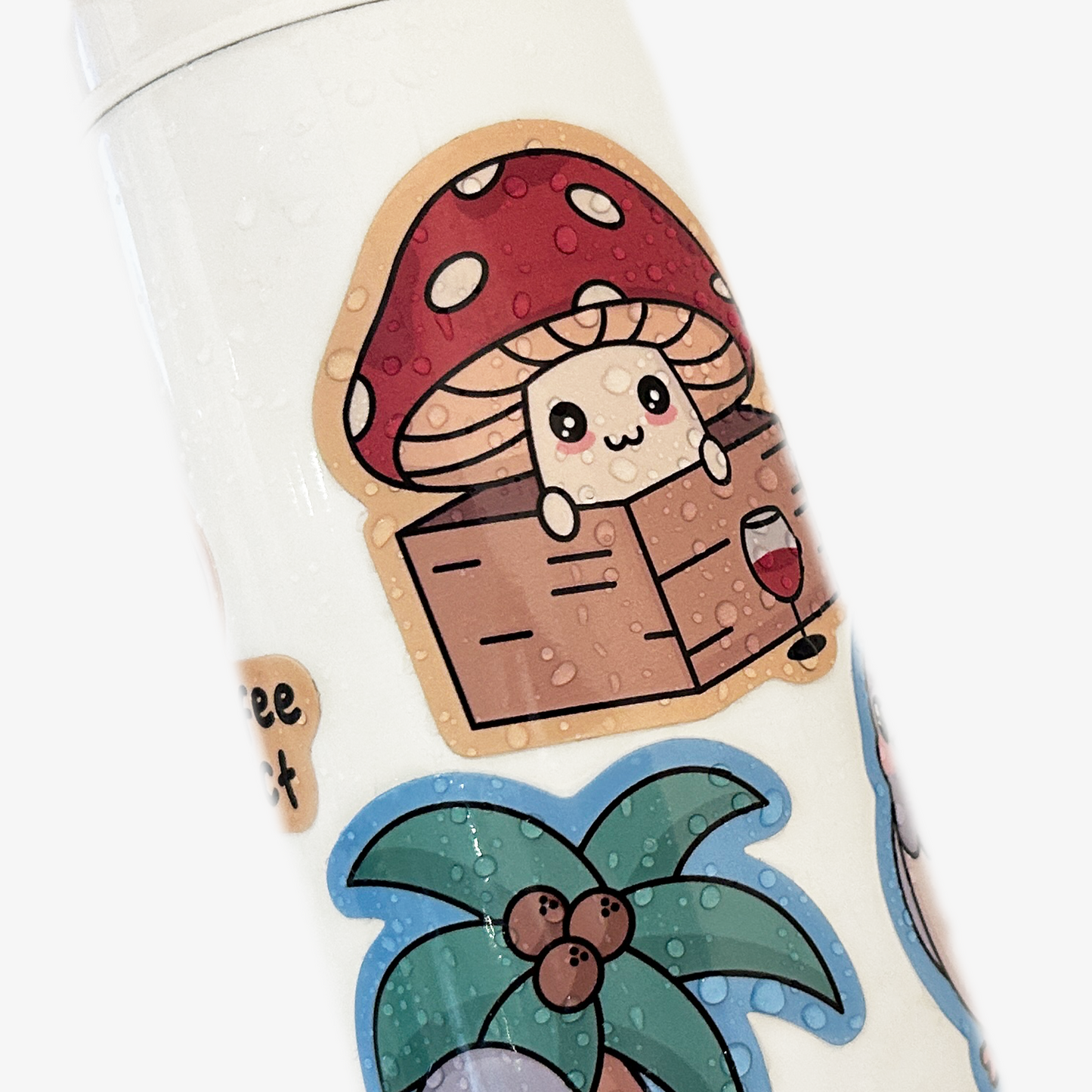 Mushroom In The Box Vinyl Sticker