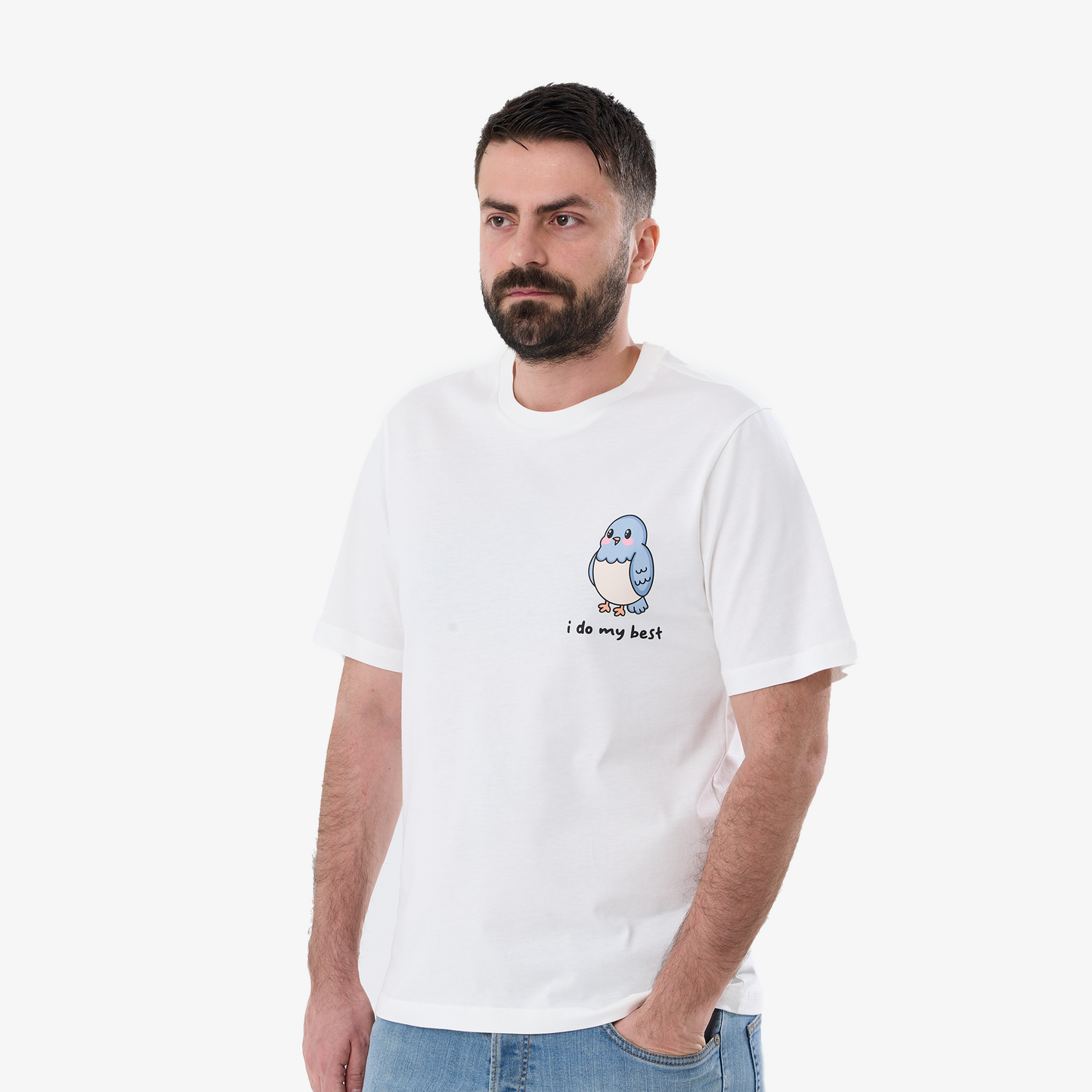 I Do My Best Birdie Unisex White T-Shirt