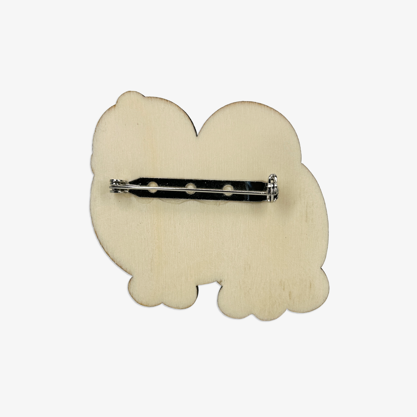 Birdies Wooden Brooch Pin (with Cotton Pouch)