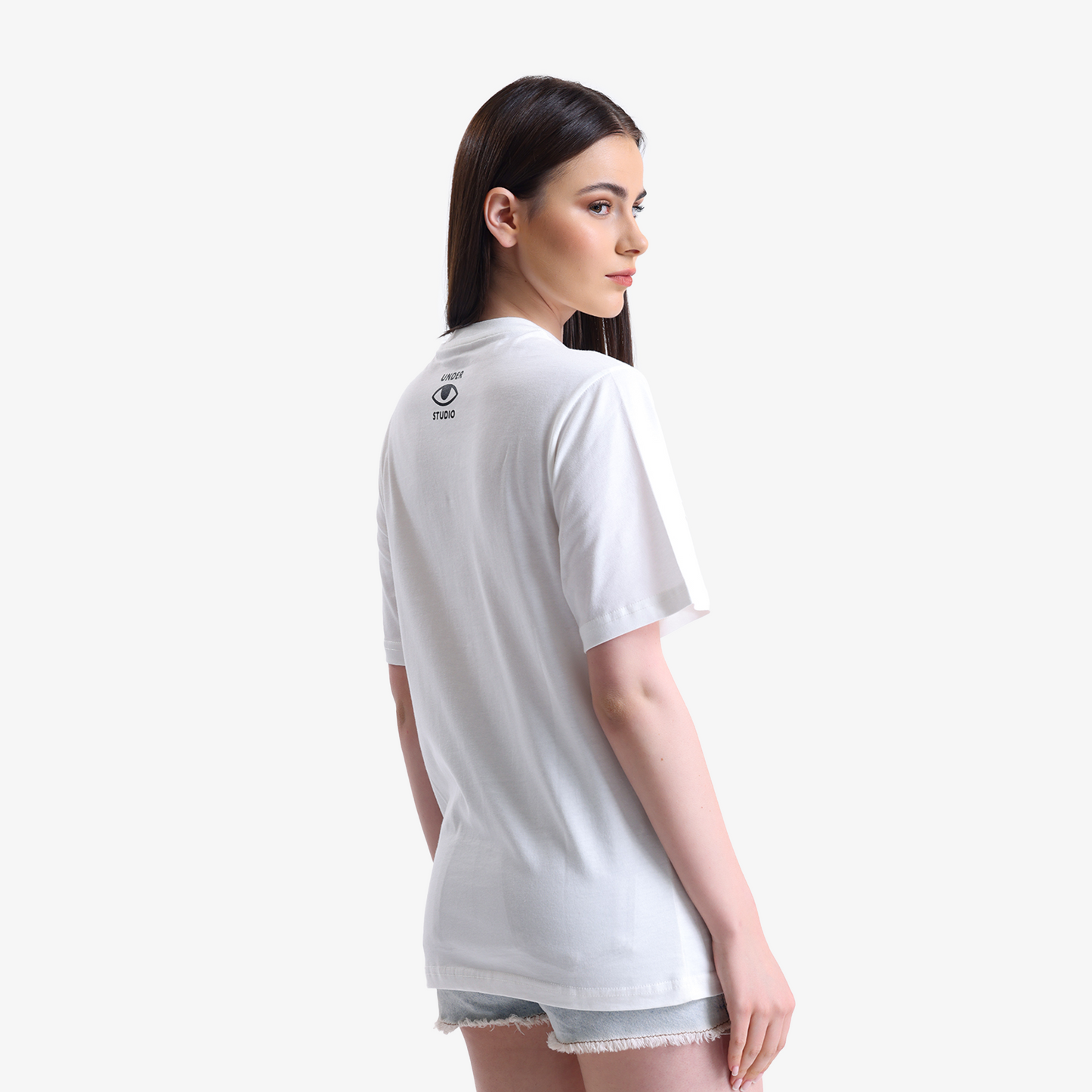 Coffee Addict Mushroom Unisex White T-Shirt