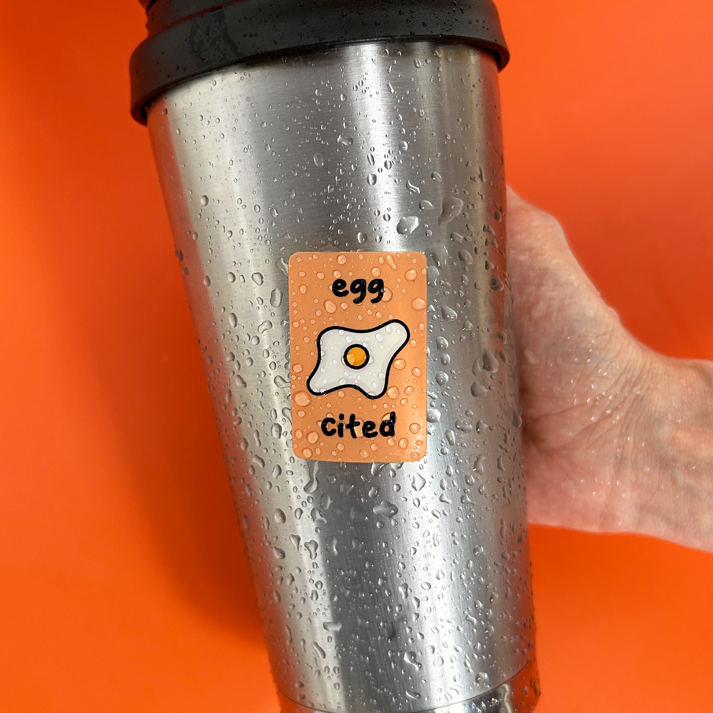 EggCited Vinyl Sticker