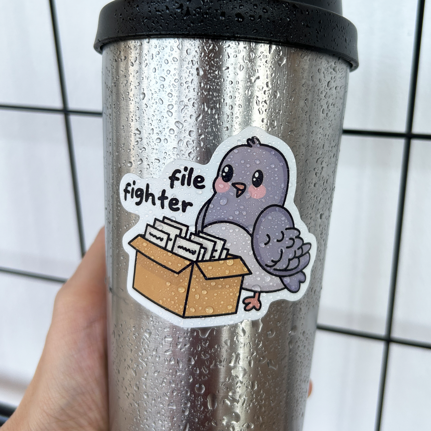 File Fighter Vinyl Sticker