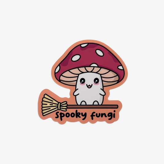 Spooky Fungi Mushroom Vinyl Sticker