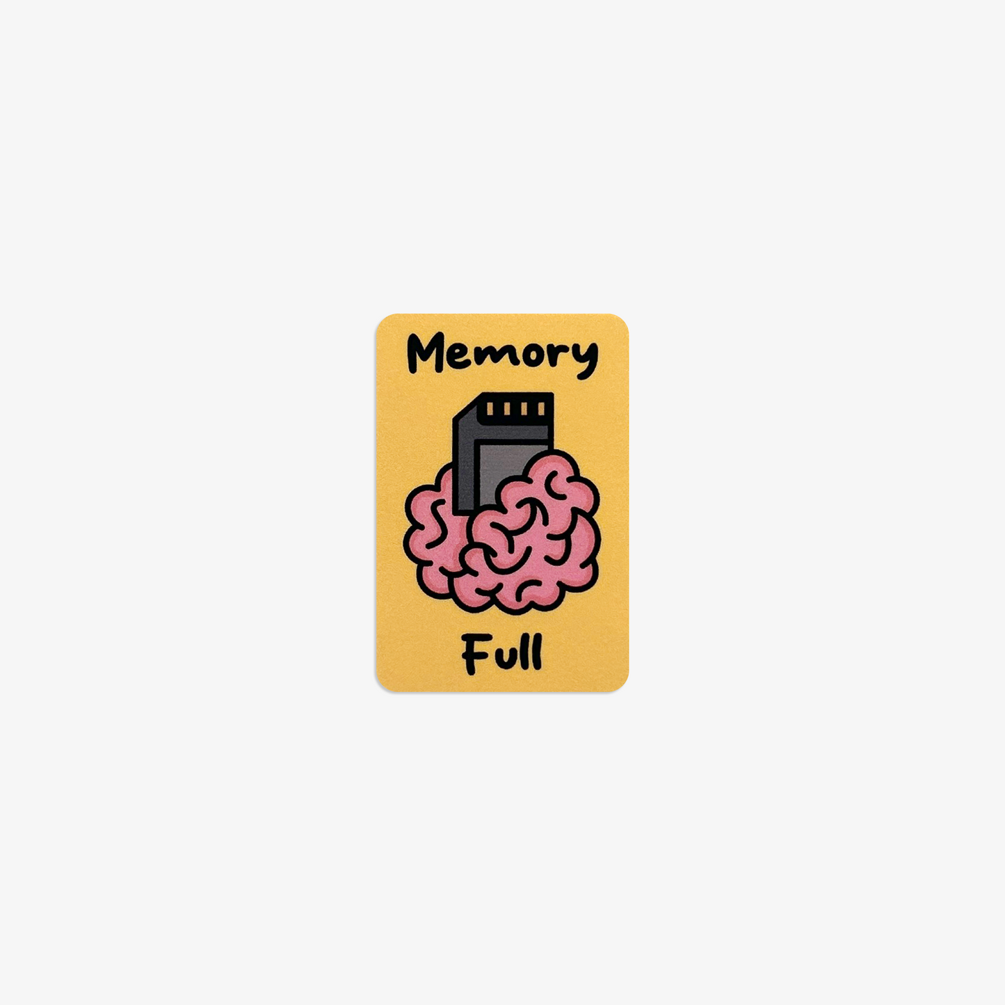 Memory Full Vinyl Sticker