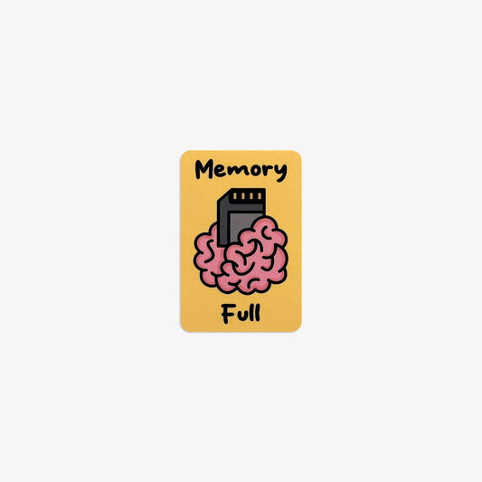 Memory Full Vinyl Sticker