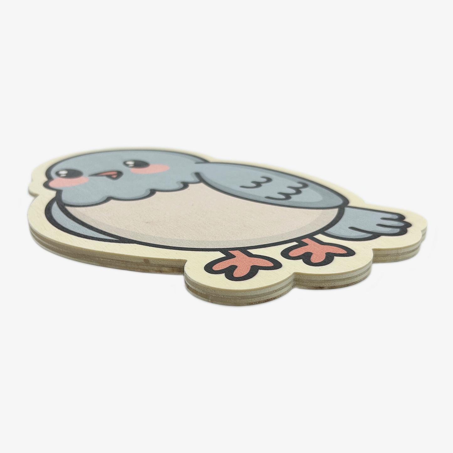 Mr Birdie Wooden Wall Art (with Cotton Bag)