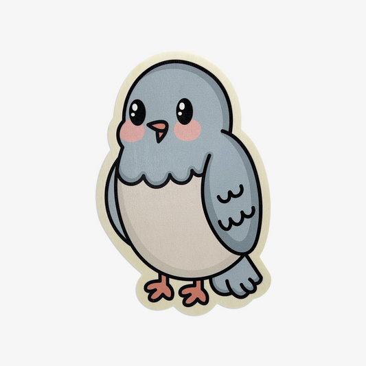 Mr Birdie Wooden Wall Art (with Cotton Bag)