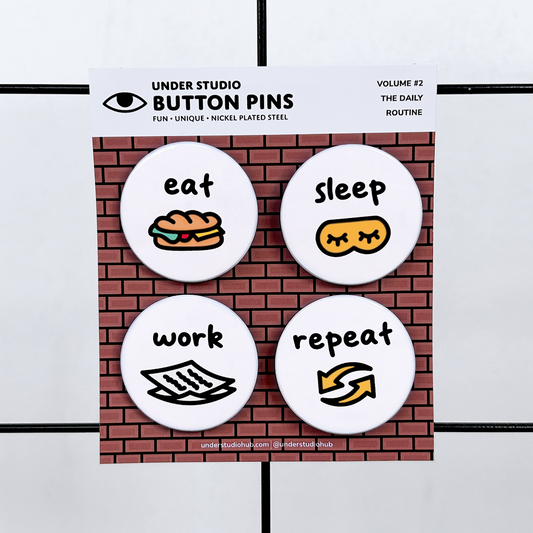 Button Pin Set Vol. 2: The Daily Routine