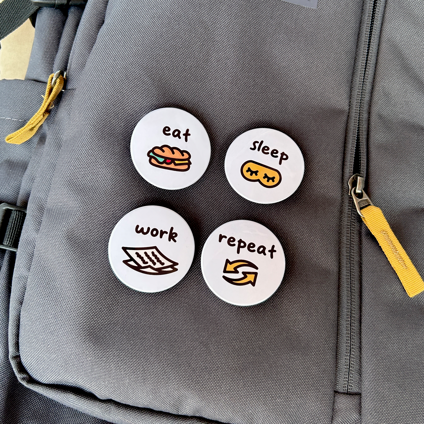 Button Pin Set Vol. 2: The Daily Routine